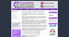 Desktop Screenshot of essentialautomation.com