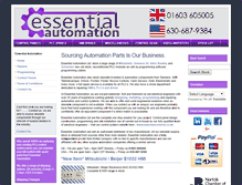Tablet Screenshot of essentialautomation.com